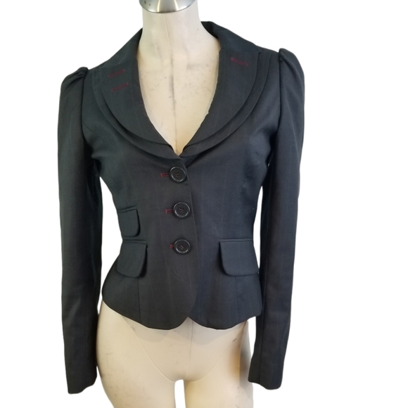 sandra Augelazzi Jackets & Blazers - Saundra Augelazzi Size 34 Blue Gray Blazer